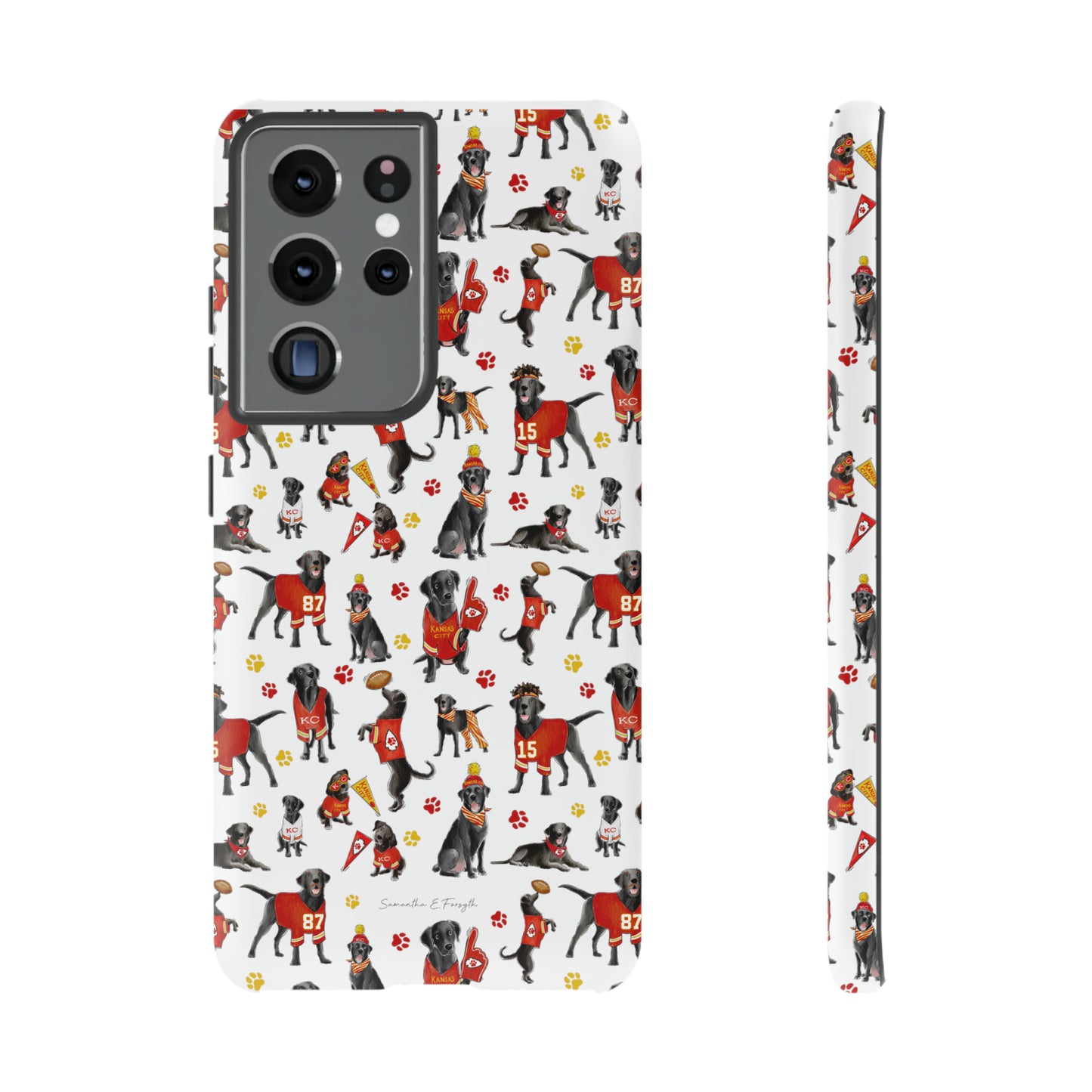 Kansas City Black Lab Pretty Tough Phone Case