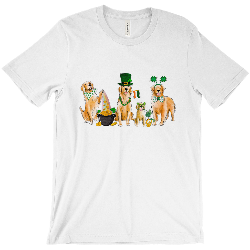 Golden Retriever St. Patrick's Day T-Shirts