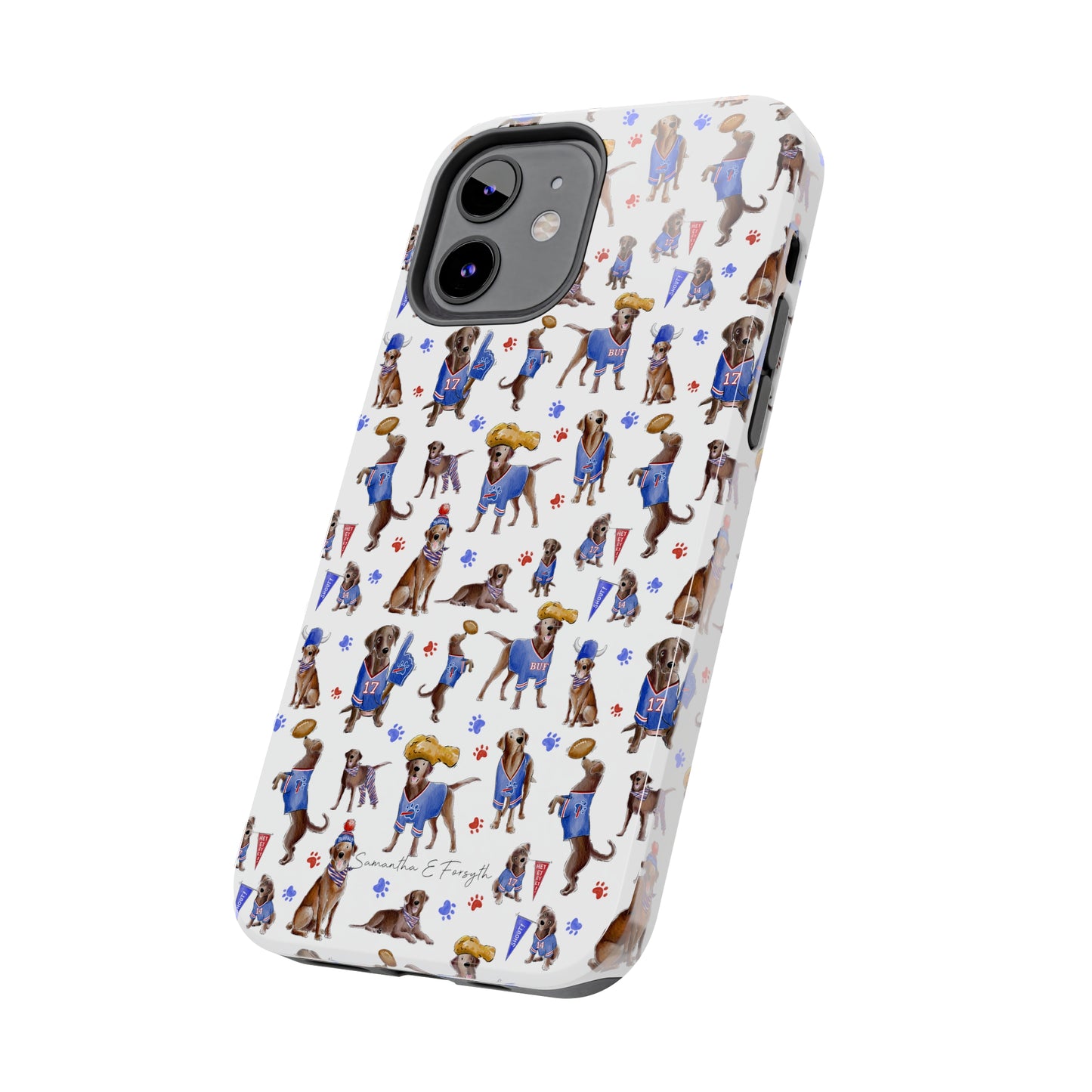 Buffalo Chocolate Lab Pretty Tough Phone Case