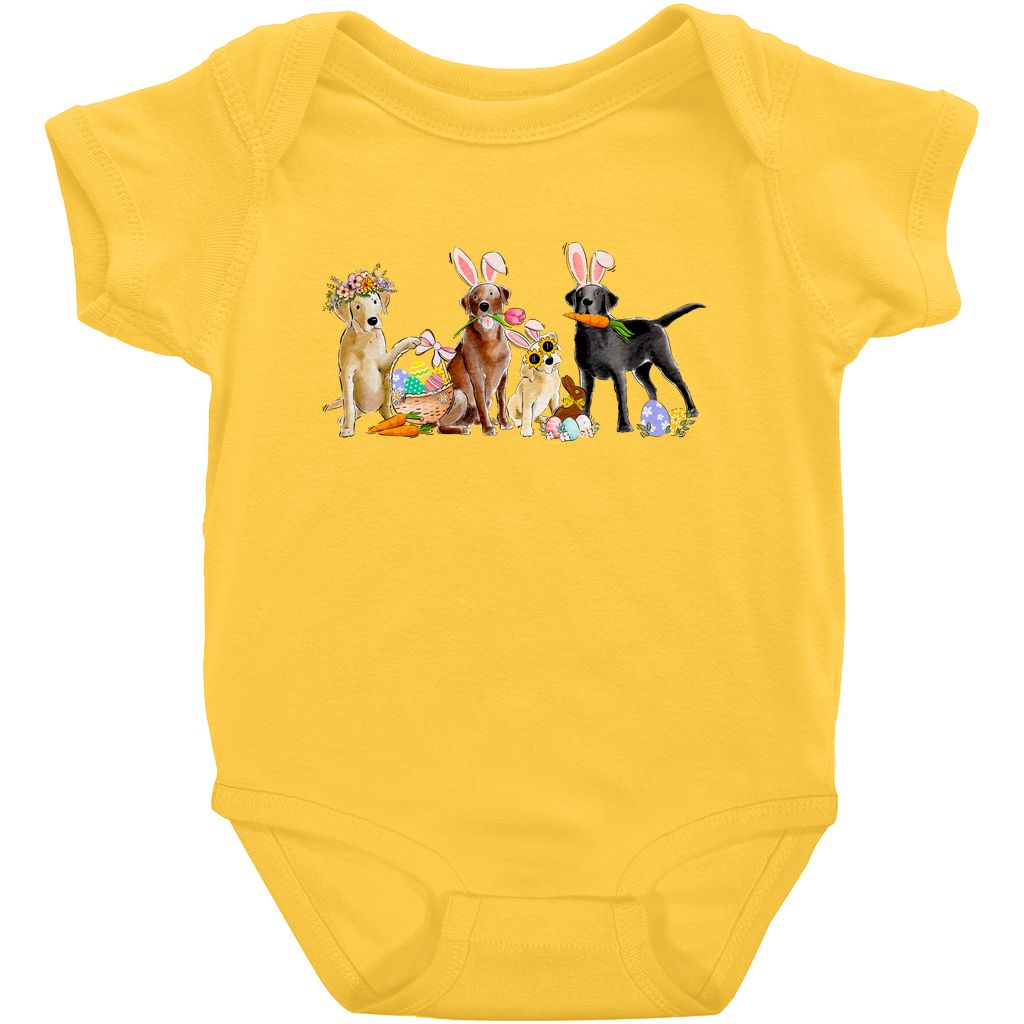 Mixed Labradors Easter Onesie