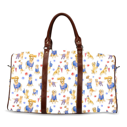 Buffalo Golden Retriever Waterproof Travel Bag
