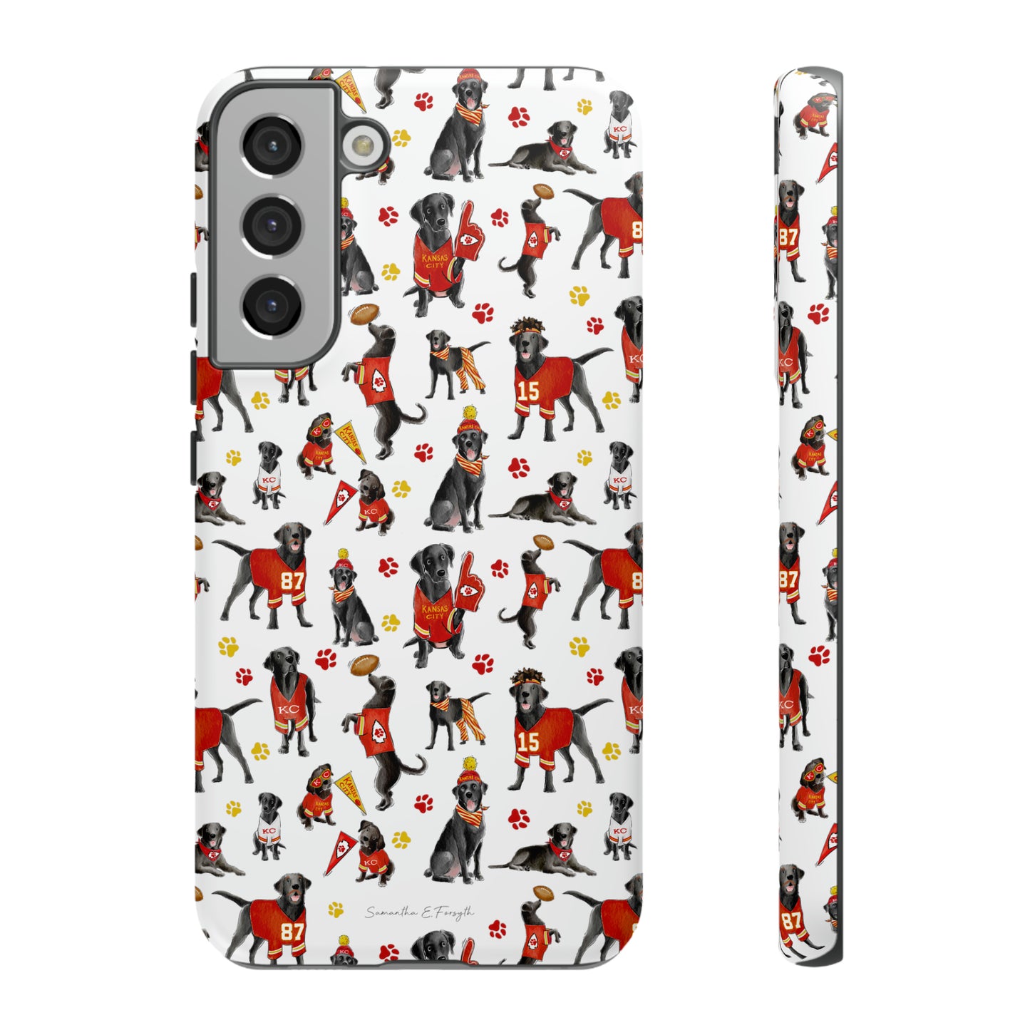 Kansas City Black Lab Pretty Tough Phone Case