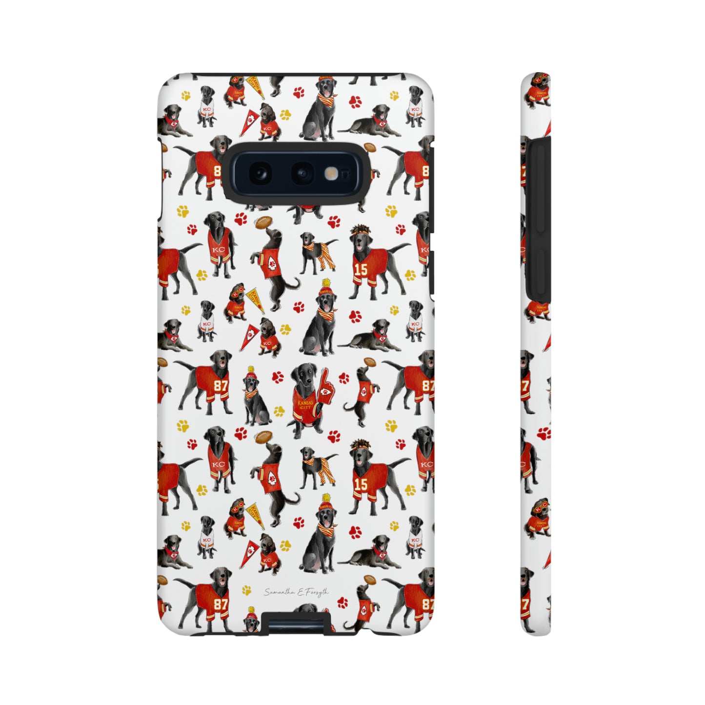 Kansas City Black Lab Pretty Tough Phone Case