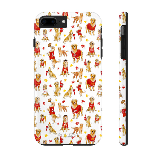 Kansas City Golden Retriever Pretty Tough Phone Case