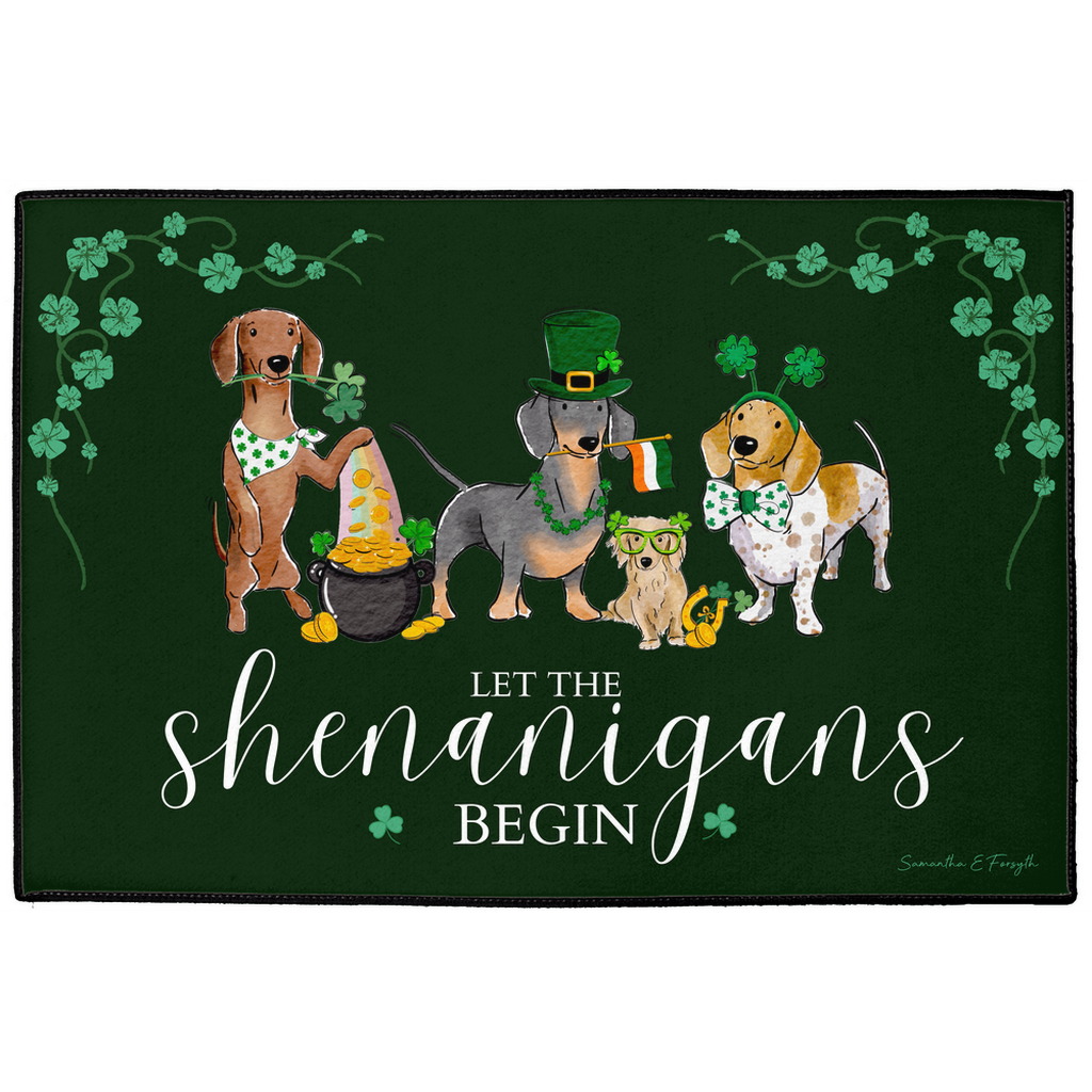 Wiener St. Patrick's Doormat