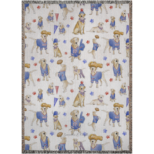 Buffalo Yellow Lab Woven Blanket