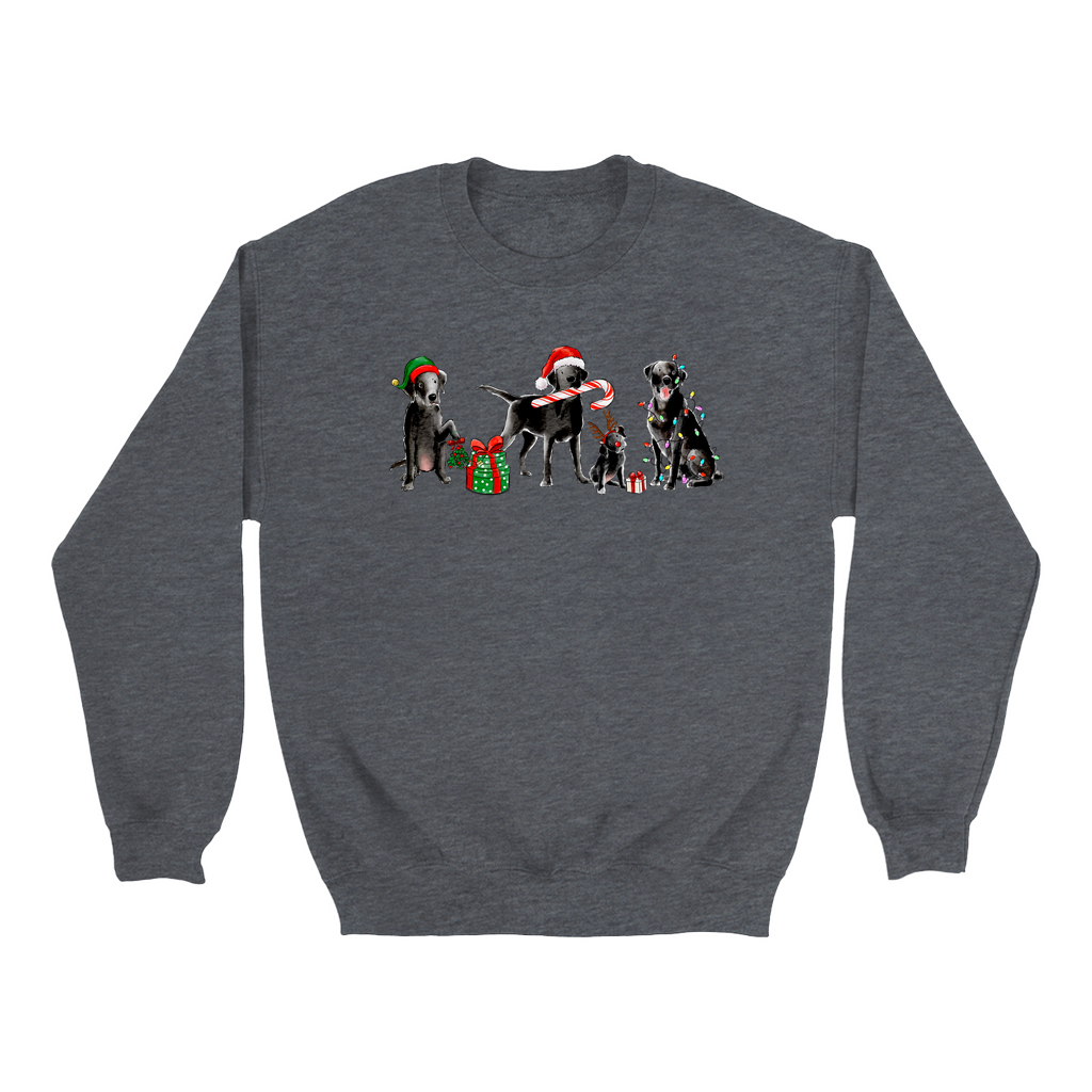 Black Lab Christmas Crewneck