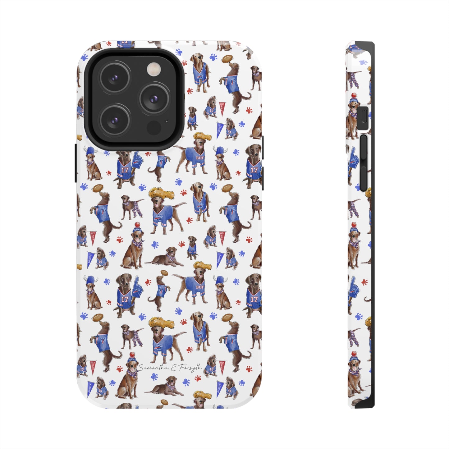 Buffalo Chocolate Lab Pretty Tough Phone Case