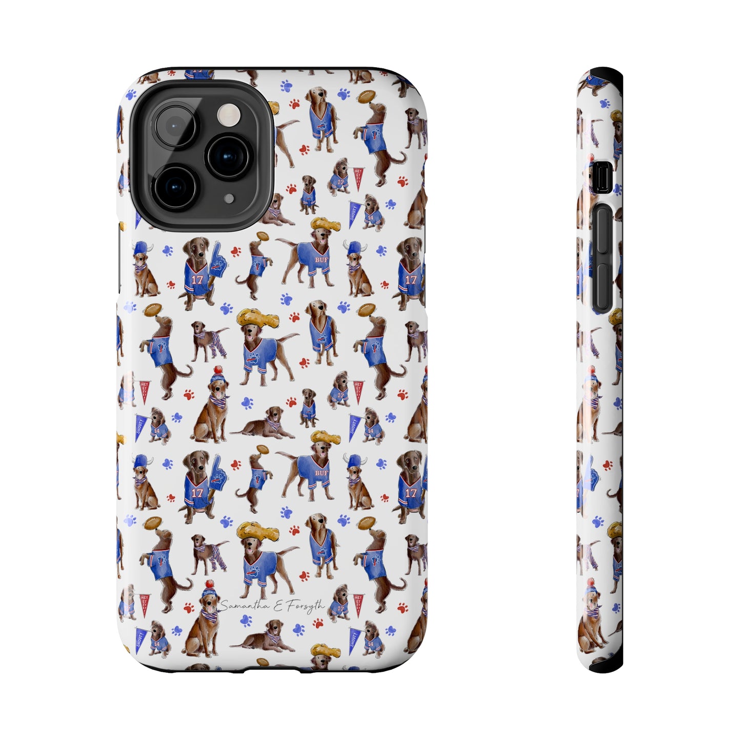 Buffalo Chocolate Lab Pretty Tough Phone Case