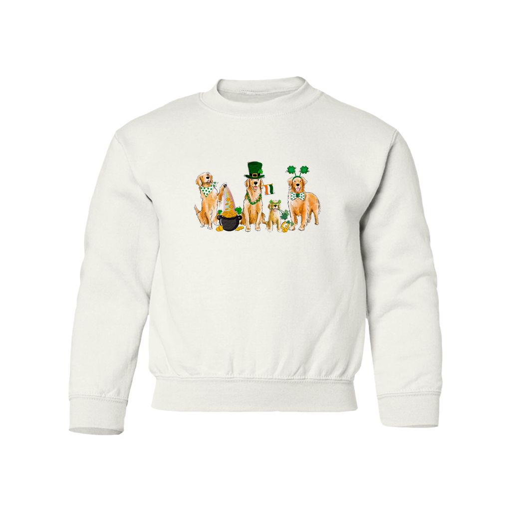 Golden Retriever St. Patrick's YOUTH Sweatshirts