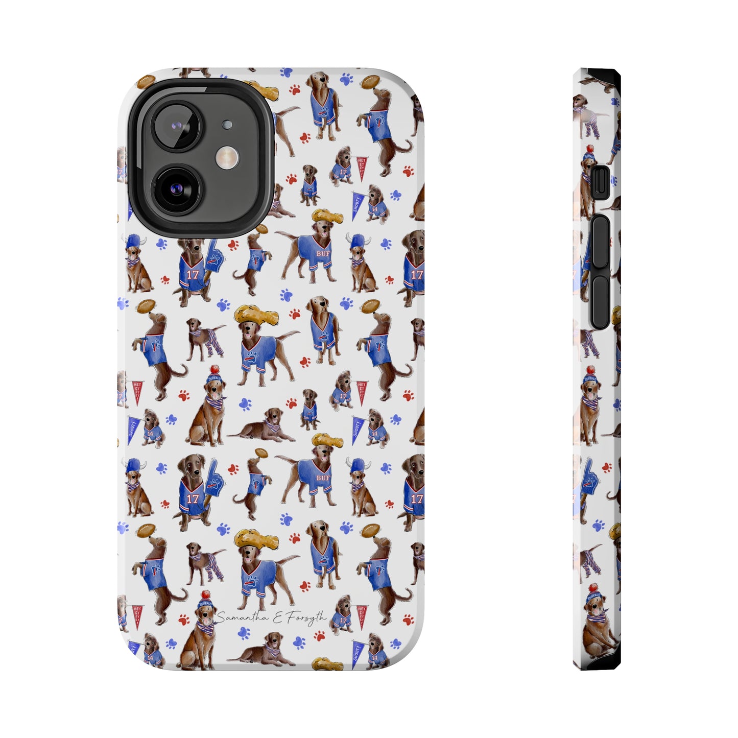 Buffalo Chocolate Lab Pretty Tough Phone Case