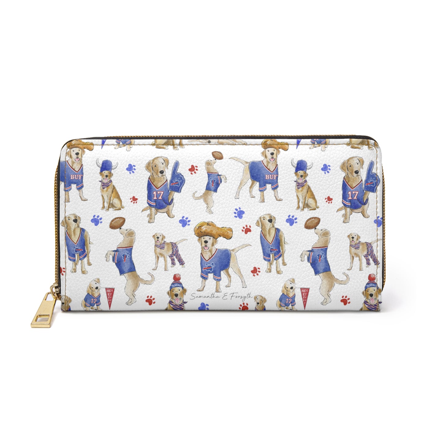 Buffalo Yellow Lab Wallet - White