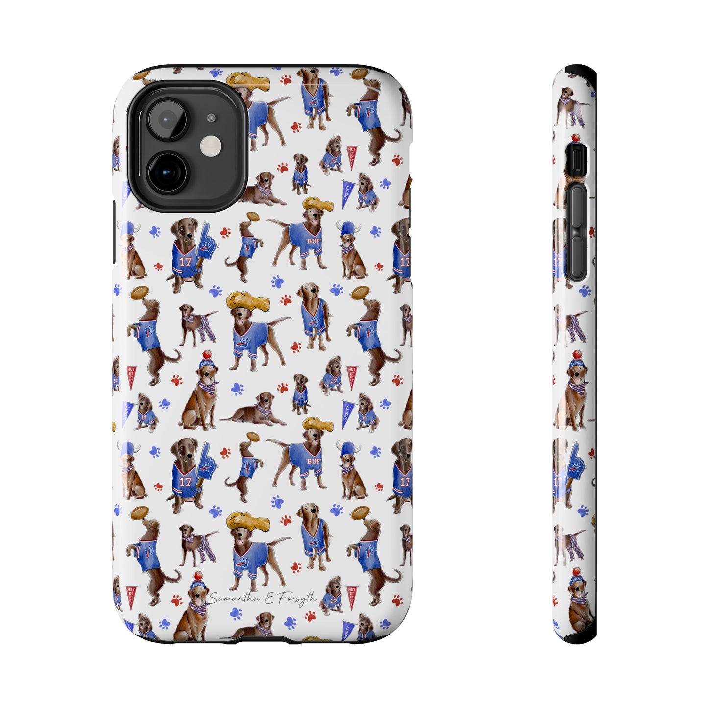 Buffalo Chocolate Lab Pretty Tough Phone Case