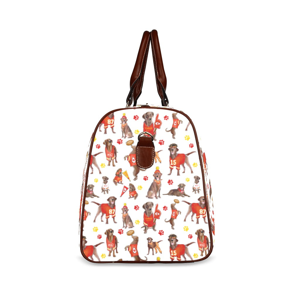 Kansas City Chocolate Labs Waterproof Travel Bag