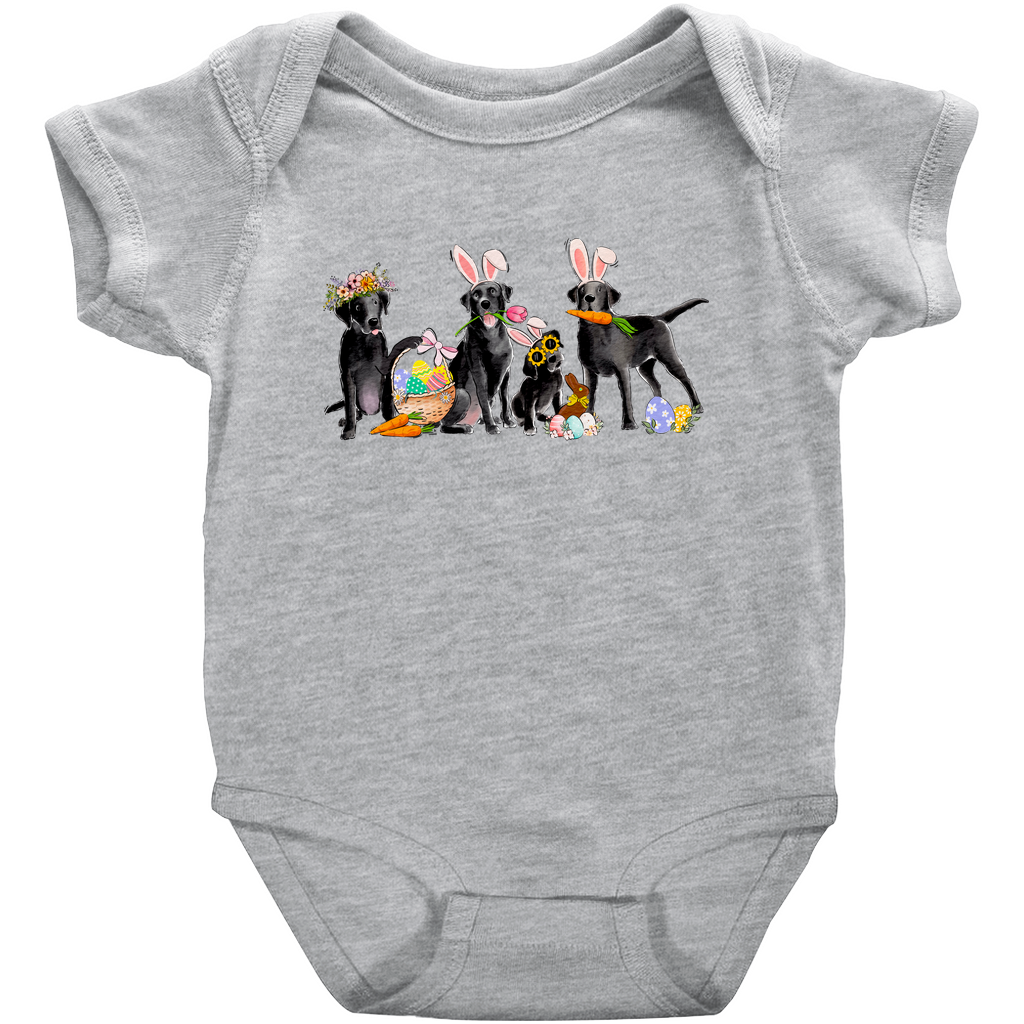Black Labradors Easter Onesie