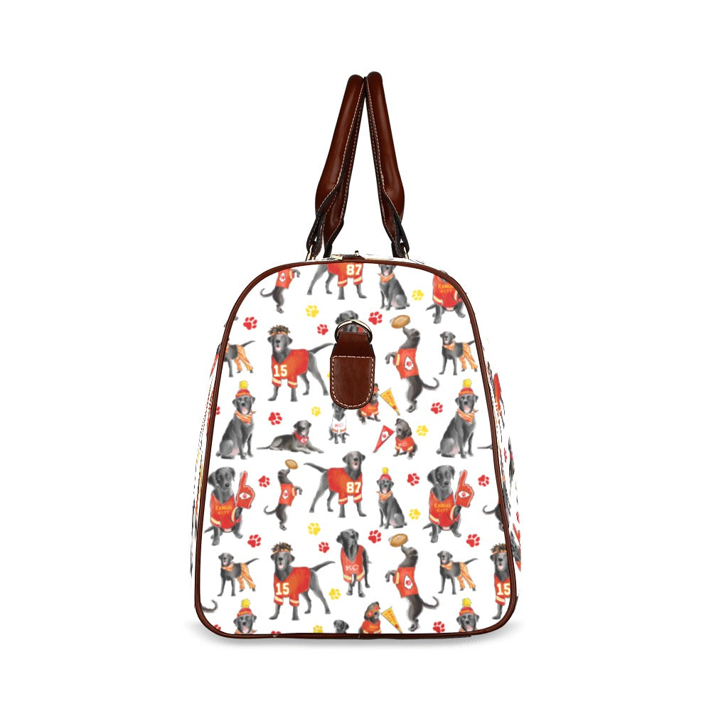 Kansas City Black Labs Waterproof Travel Bag