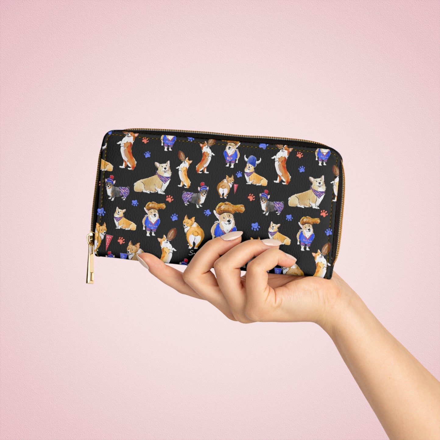 Buffalo Corgi Wallet - Black