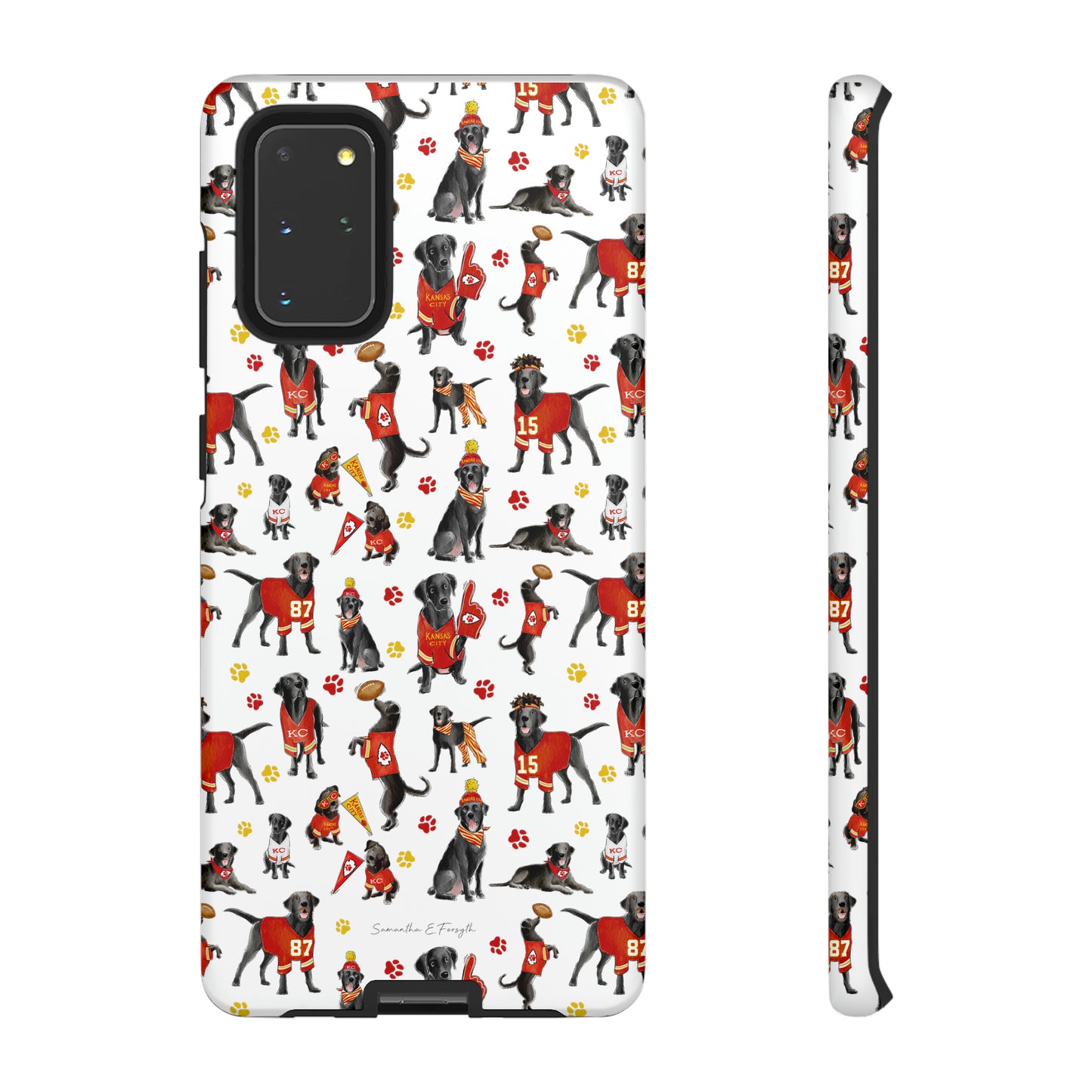 Kansas City Black Lab Pretty Tough Phone Case
