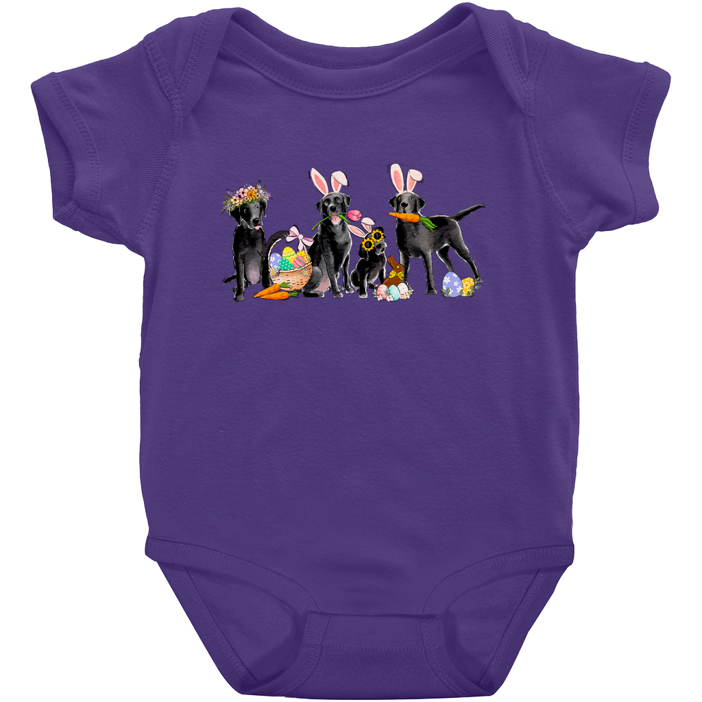 Black Labradors Easter Onesie