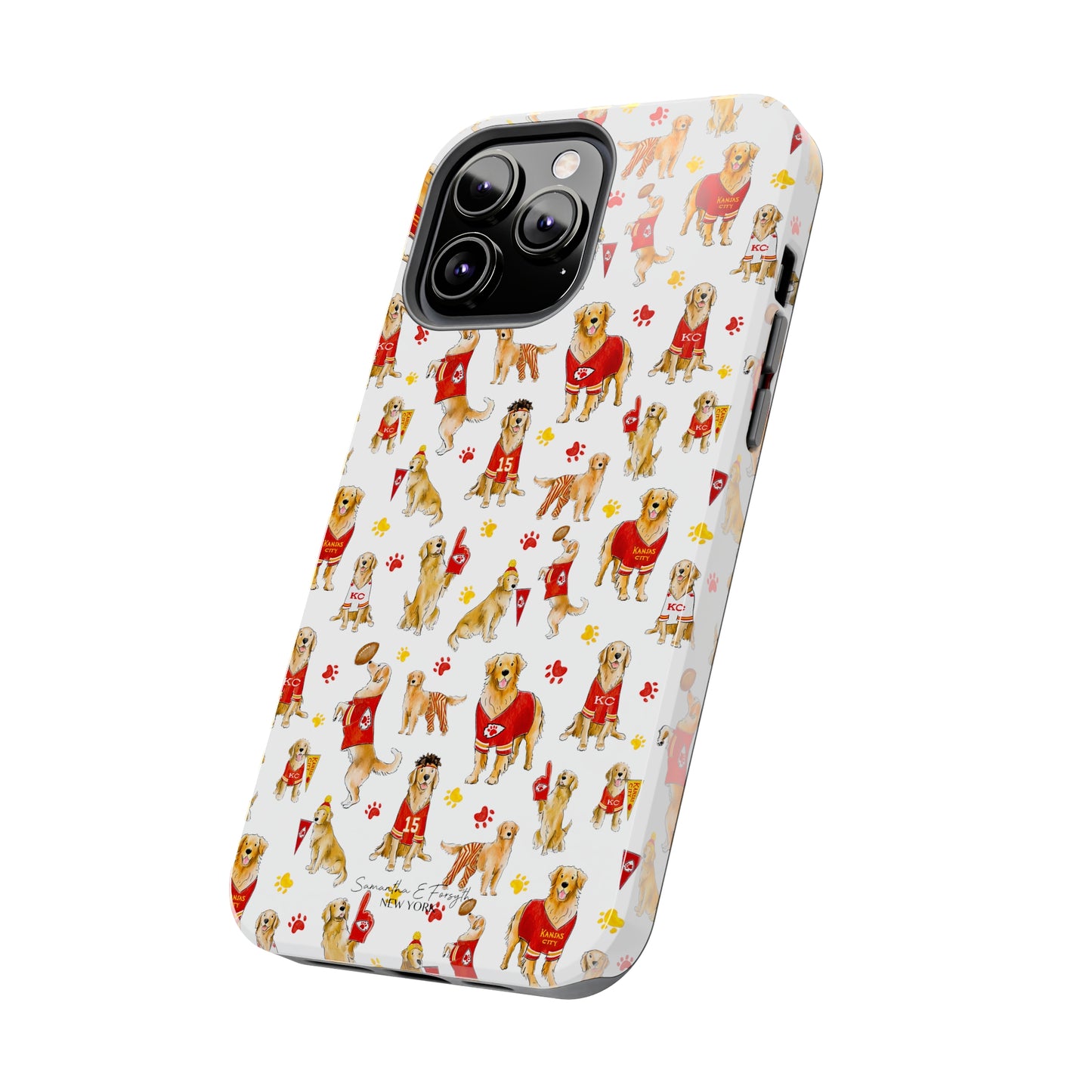 Kansas City Golden Retriever Pretty Tough Phone Case
