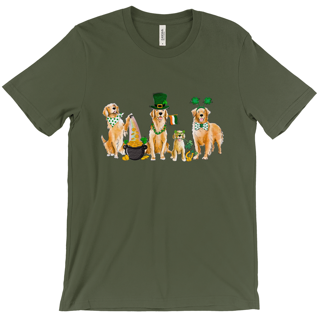 Golden Retriever St. Patrick's Day T-Shirts