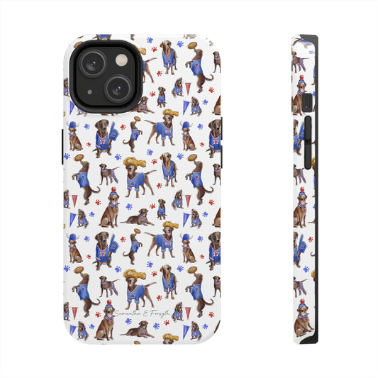 Buffalo Chocolate Lab Pretty Tough Phone Case