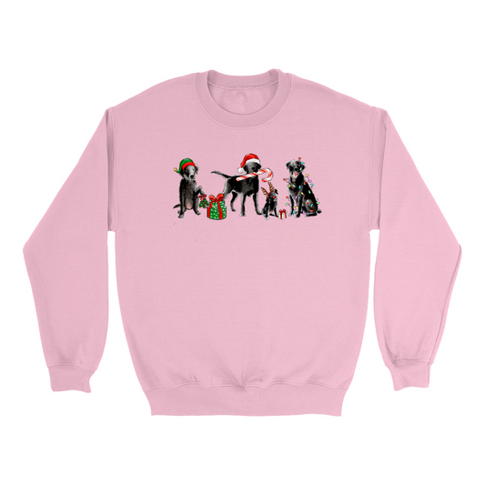 Black Lab Christmas Crewneck