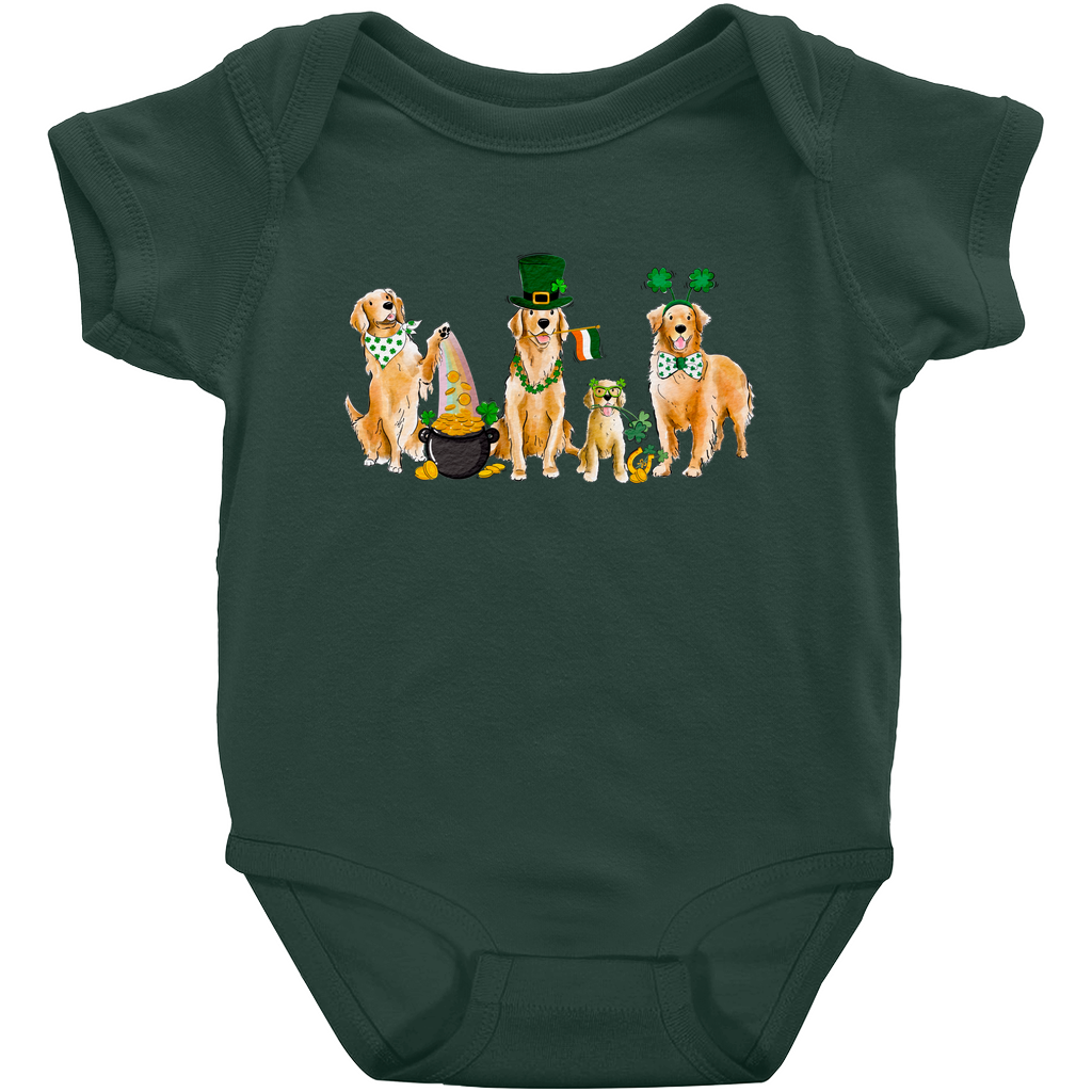 Golden Retriever St. Patrick's Onesies