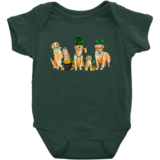 Golden Retriever St. Patrick's Onesies