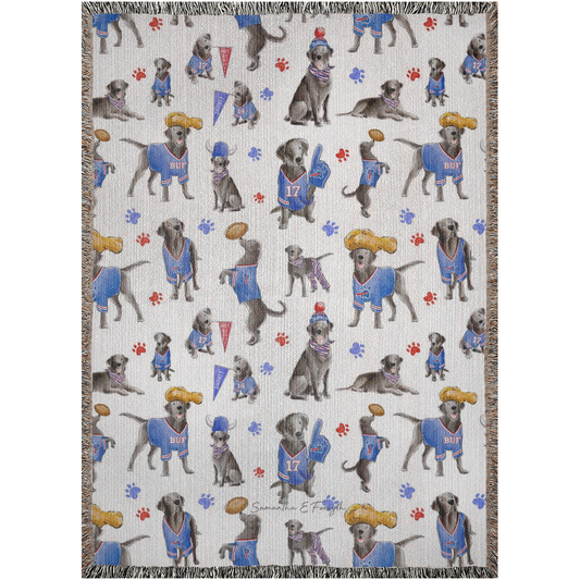 Buffalo Black Lab Woven Blanket