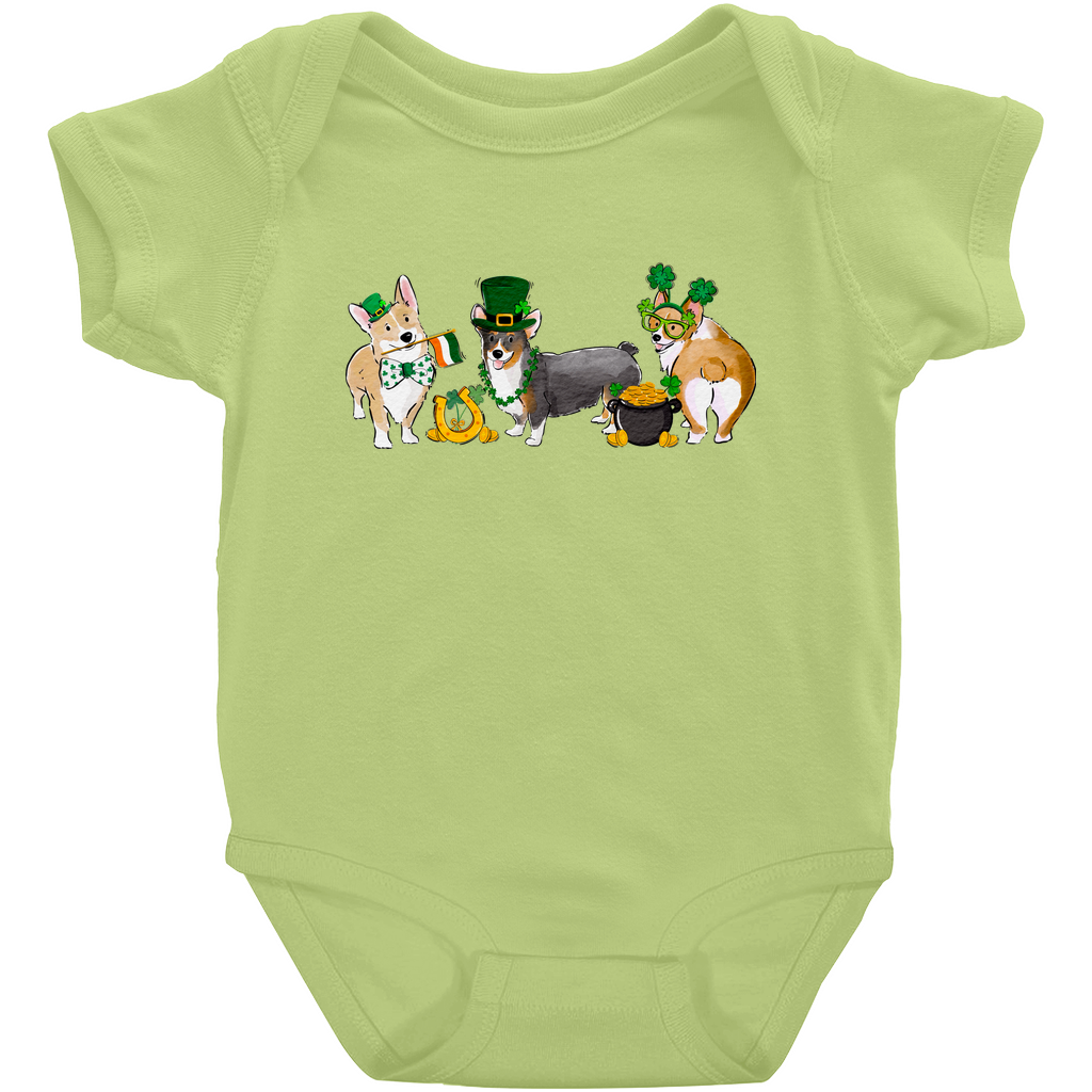 Corgi St. Patrick's Onesies