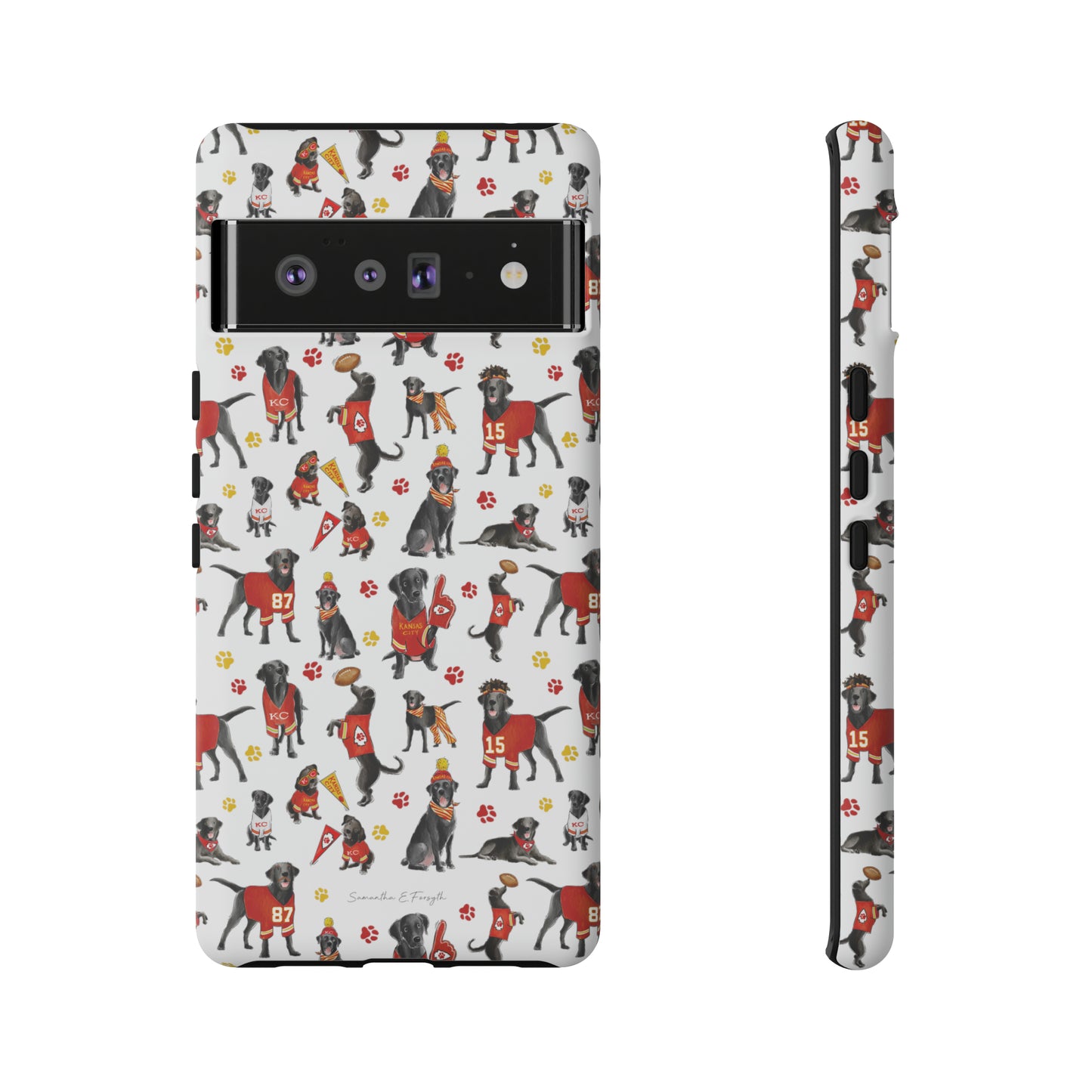 Kansas City Black Lab Pretty Tough Phone Case