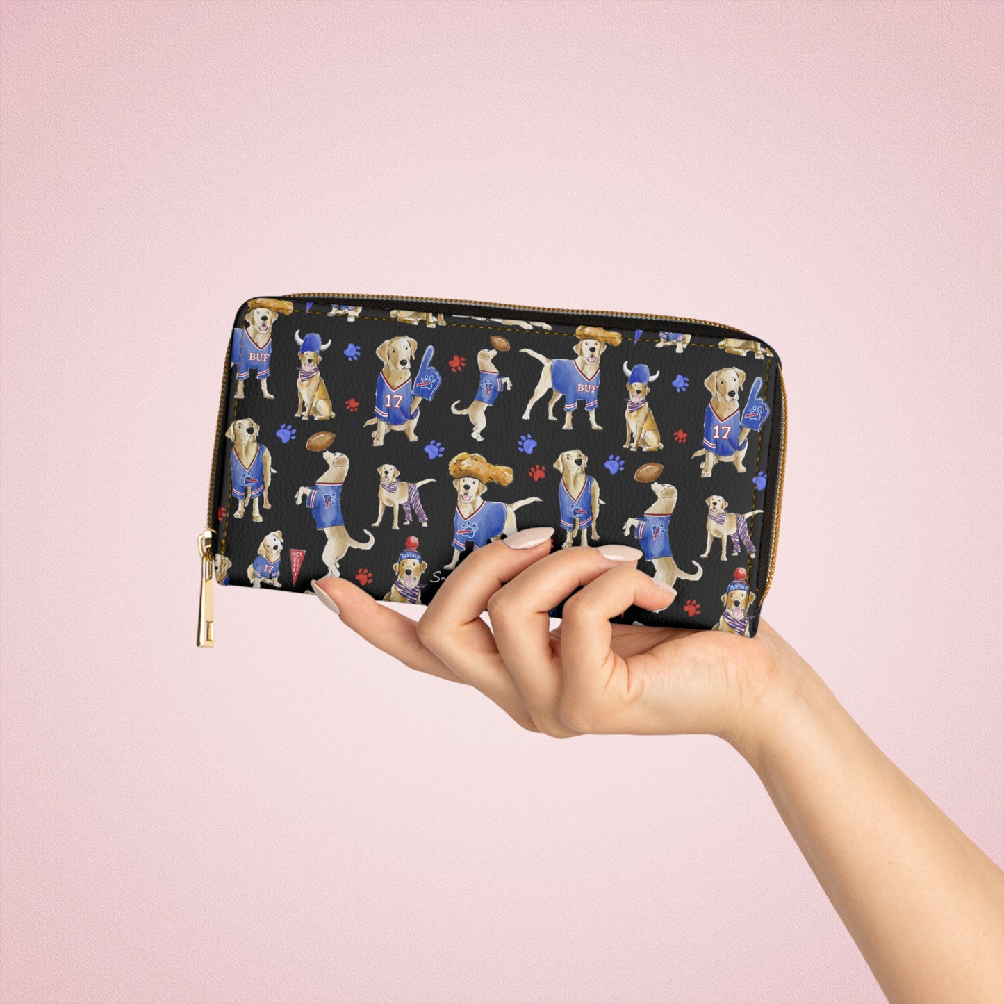 Buffalo Yellow Lab Wallet - Black