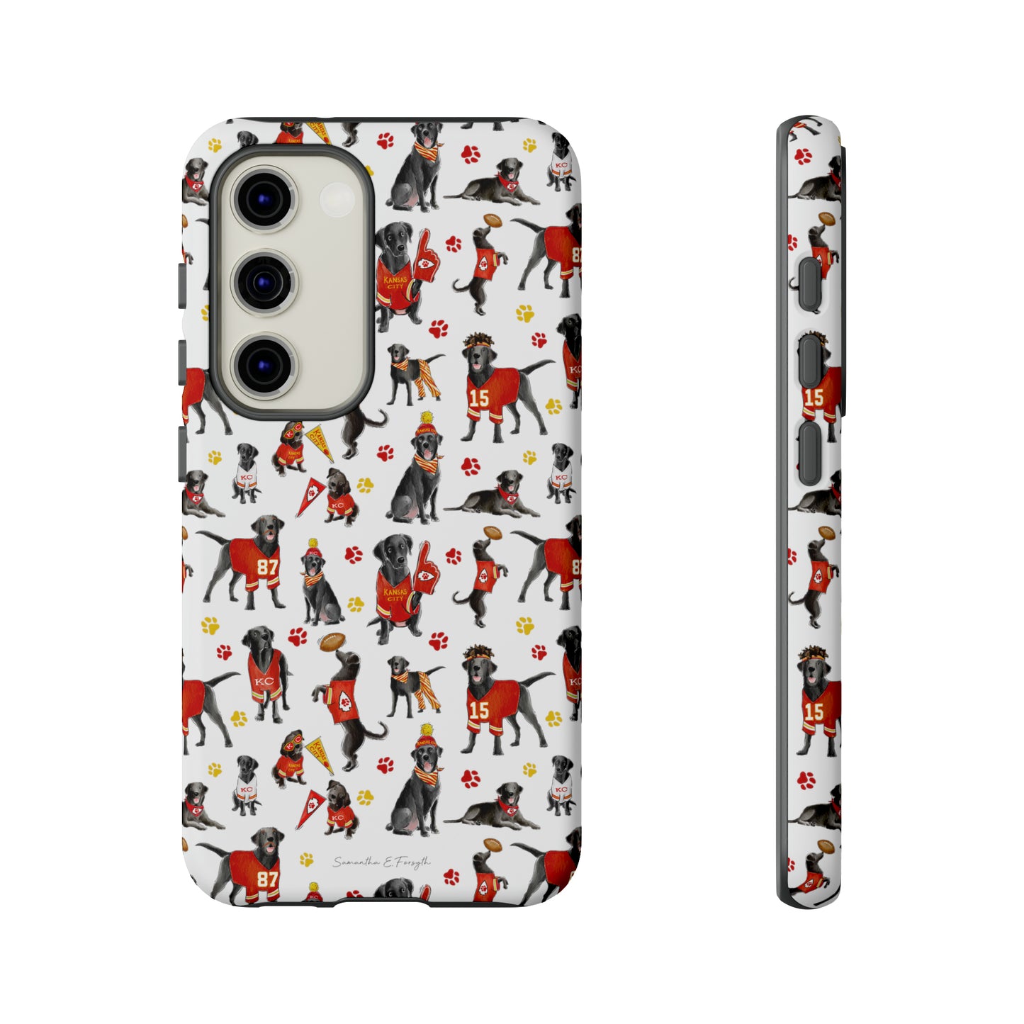 Kansas City Black Lab Pretty Tough Phone Case