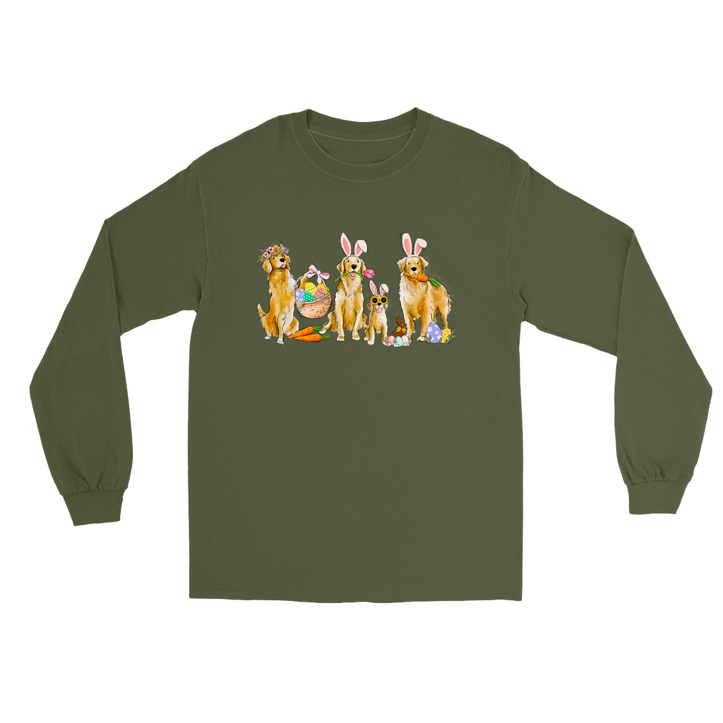 Golden Retriever Easter Long Sleeve T-Shirts