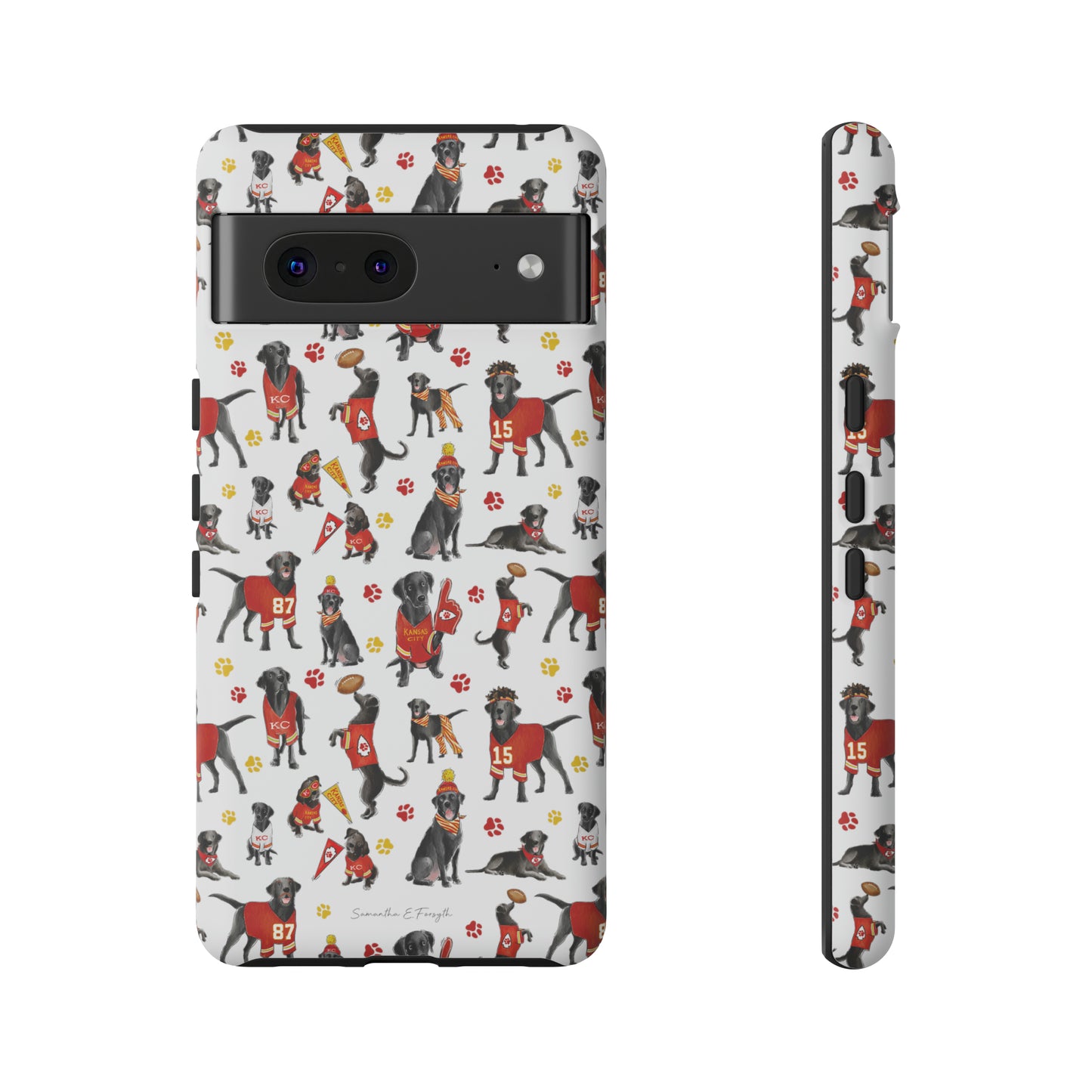 Kansas City Black Lab Pretty Tough Phone Case