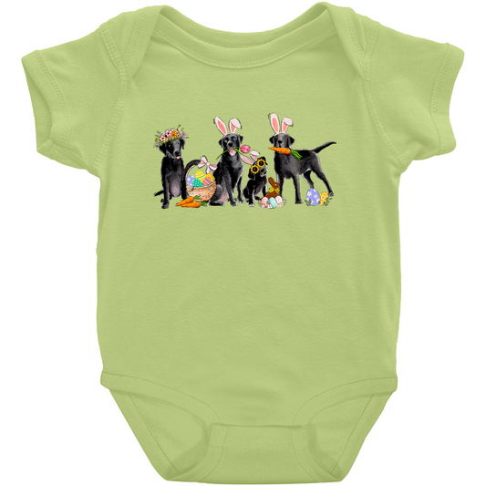 Black Labradors Easter Onesie
