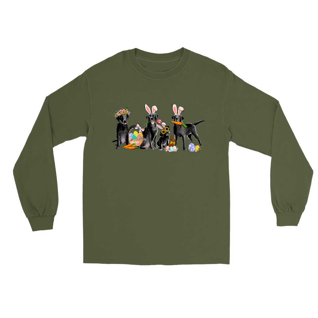 Black Labs Easter Long Sleeve T-Shirts