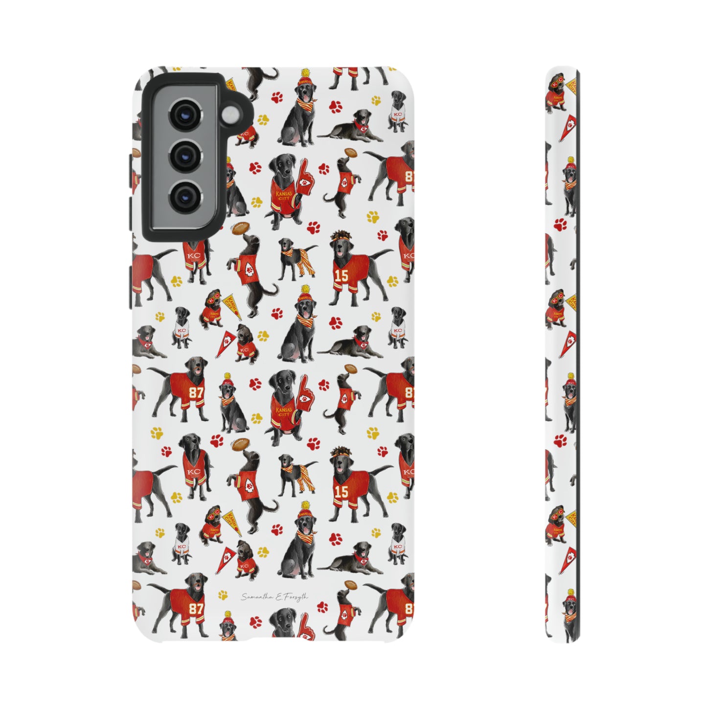 Kansas City Black Lab Pretty Tough Phone Case