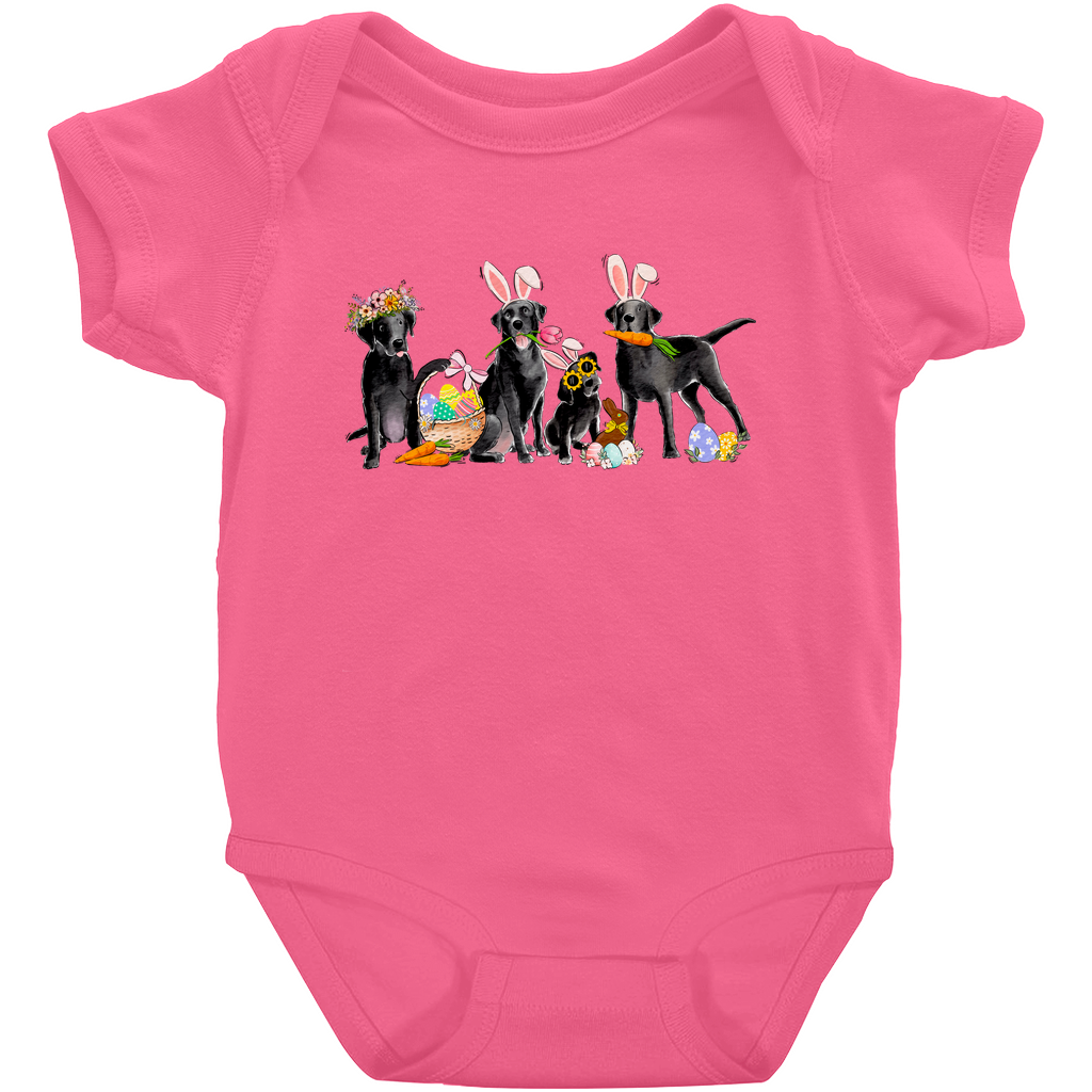 Black Labradors Easter Onesie