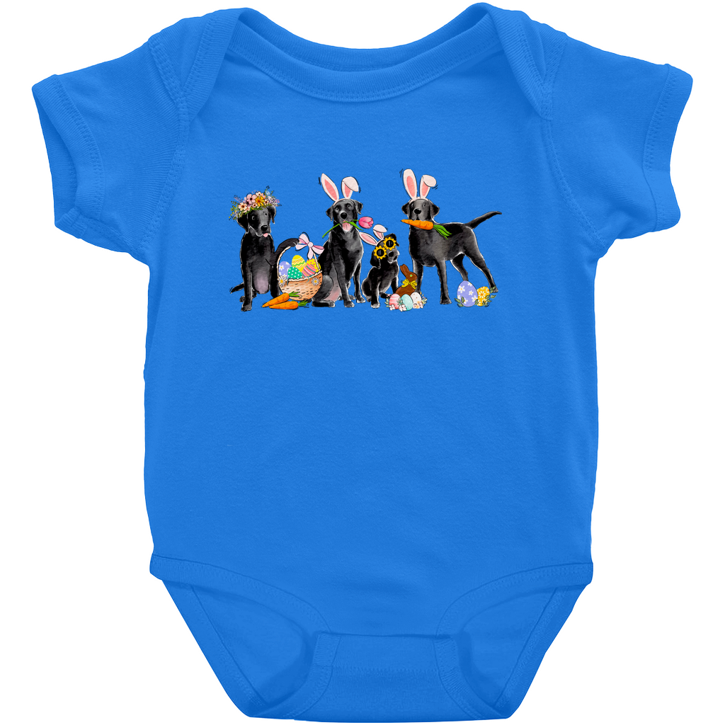 Black Labradors Easter Onesie