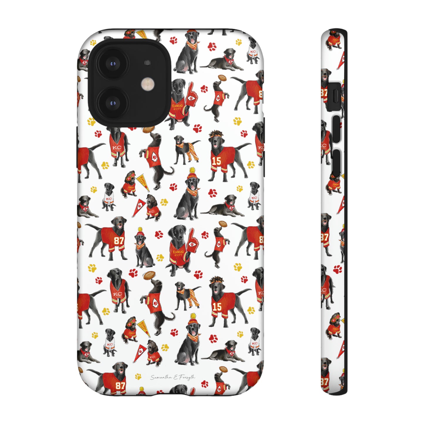 Kansas City Black Lab Pretty Tough Phone Case