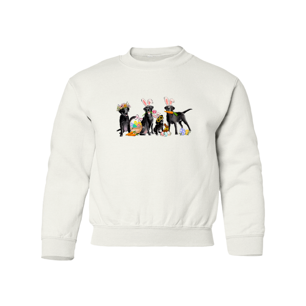 Black Labs Easter YOUTH Sweatshirt