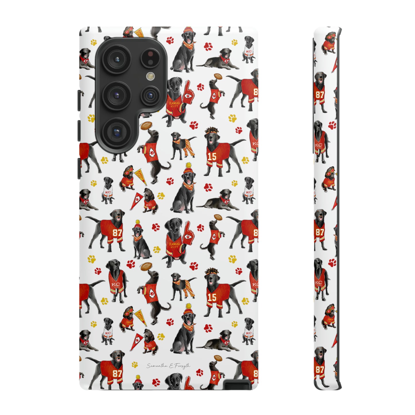 Kansas City Black Lab Pretty Tough Phone Case