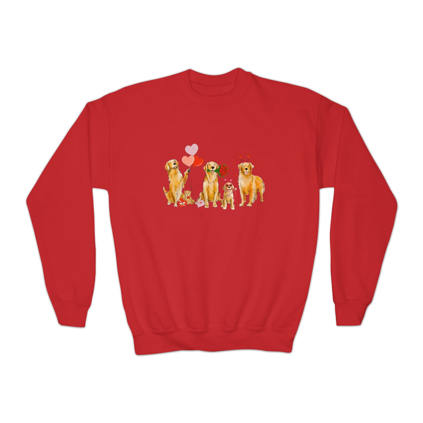 Golden Retriever Valentine YOUTH Sweatshirts