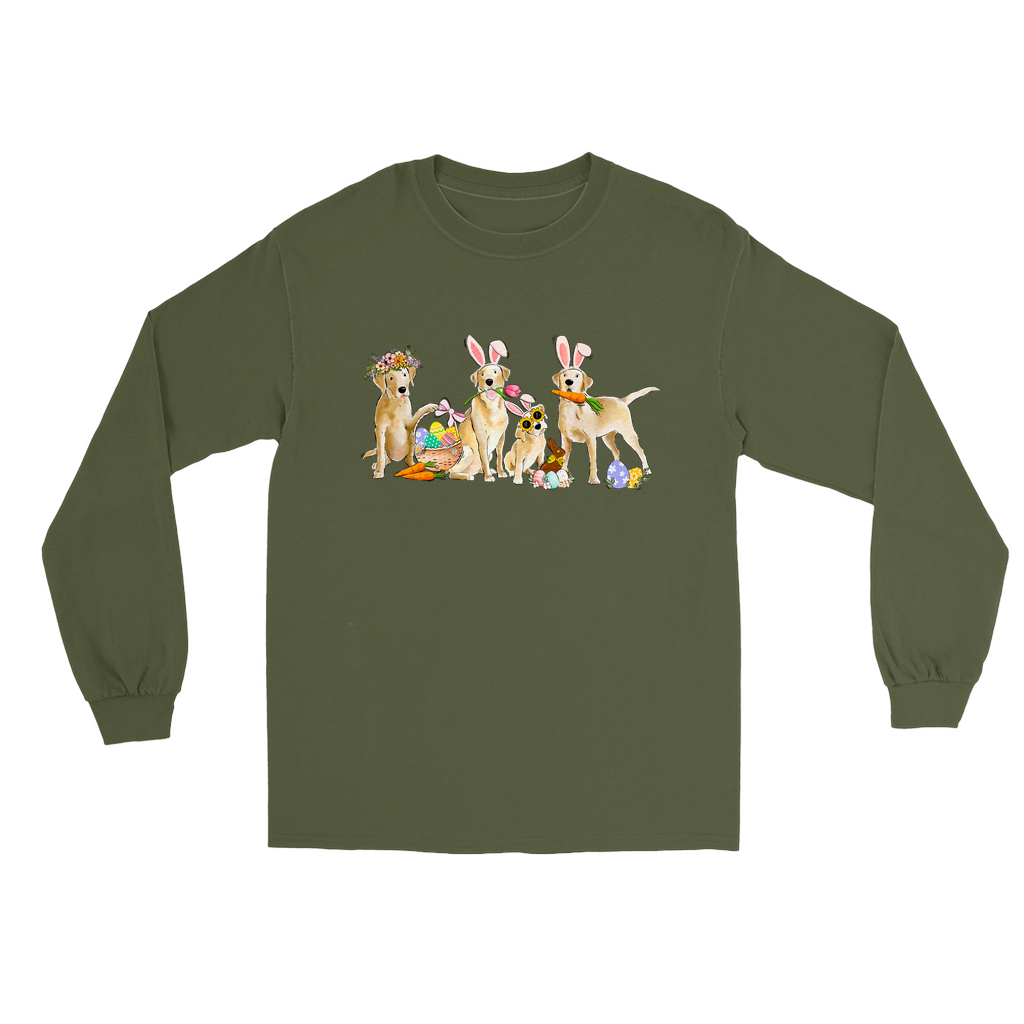 Yellow Labs Easter Long Sleeve T-Shirts