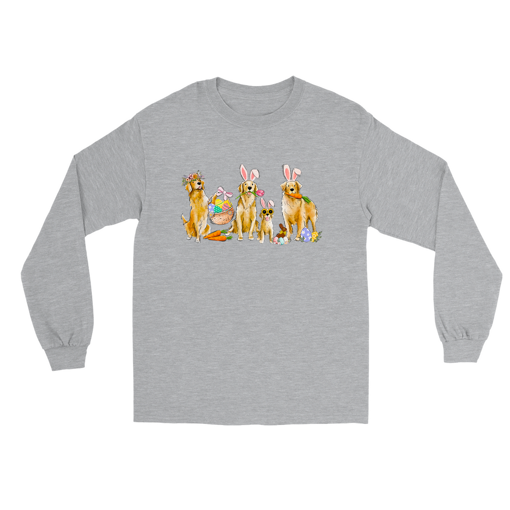Golden Retriever Easter Long Sleeve T-Shirts
