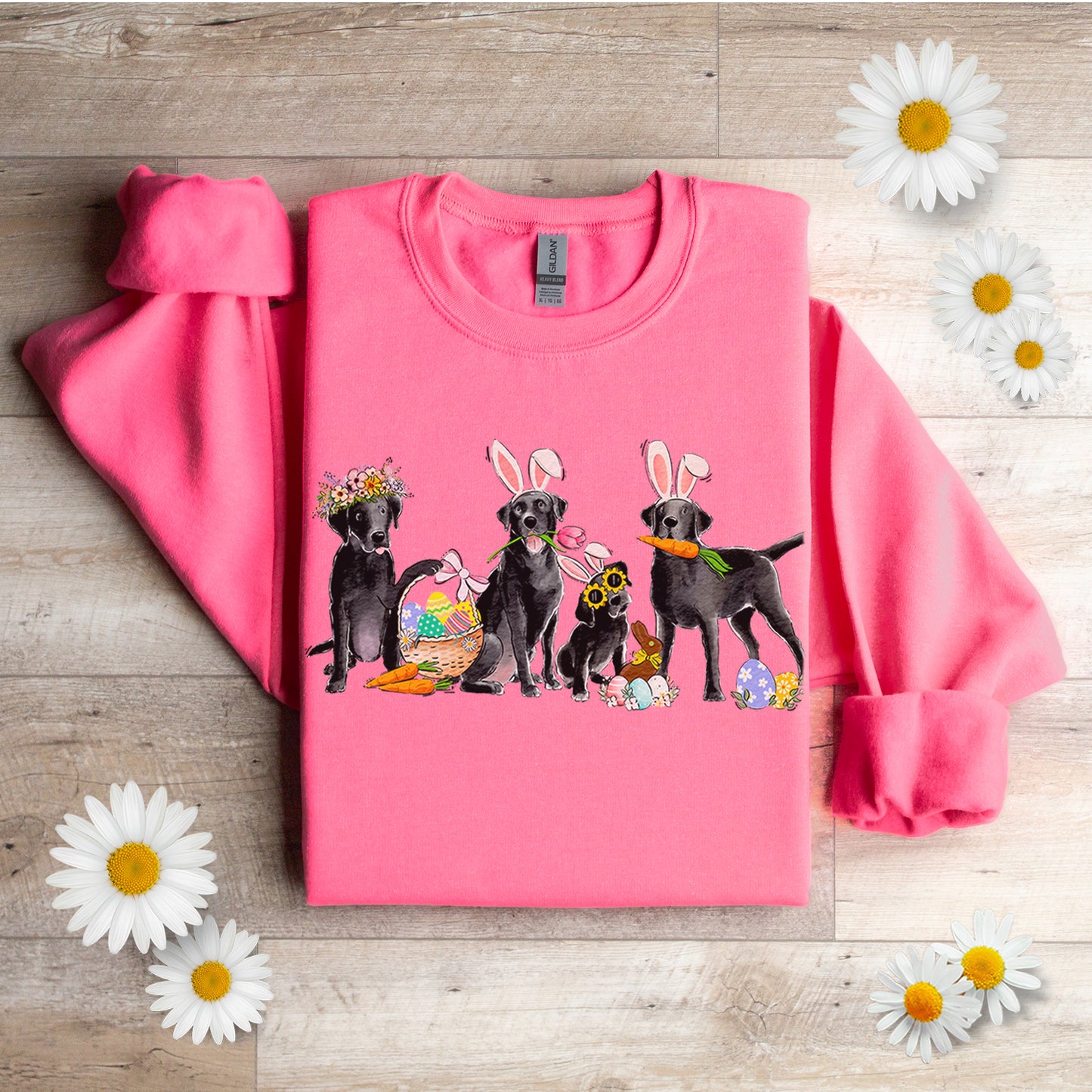 Black Labs Easter Crewneck Sweatshirt