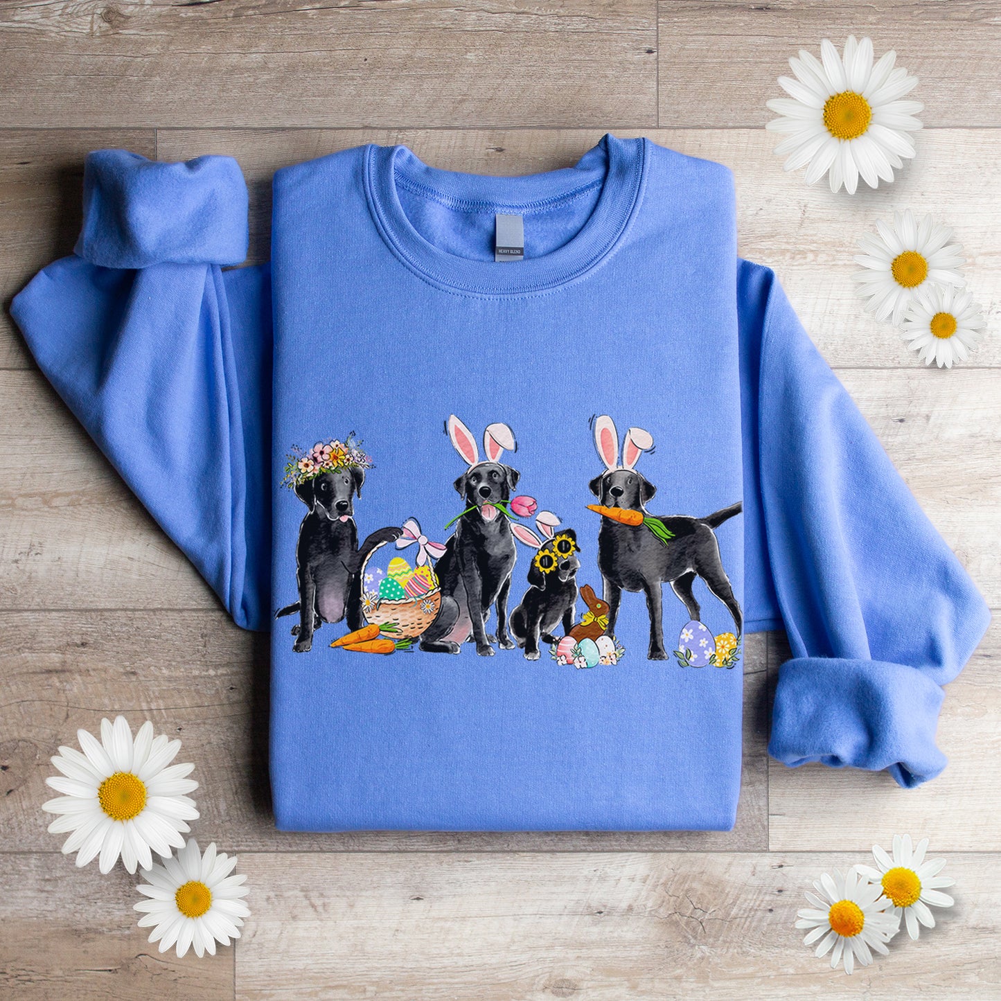 Black Labs Easter Crewneck Sweatshirt