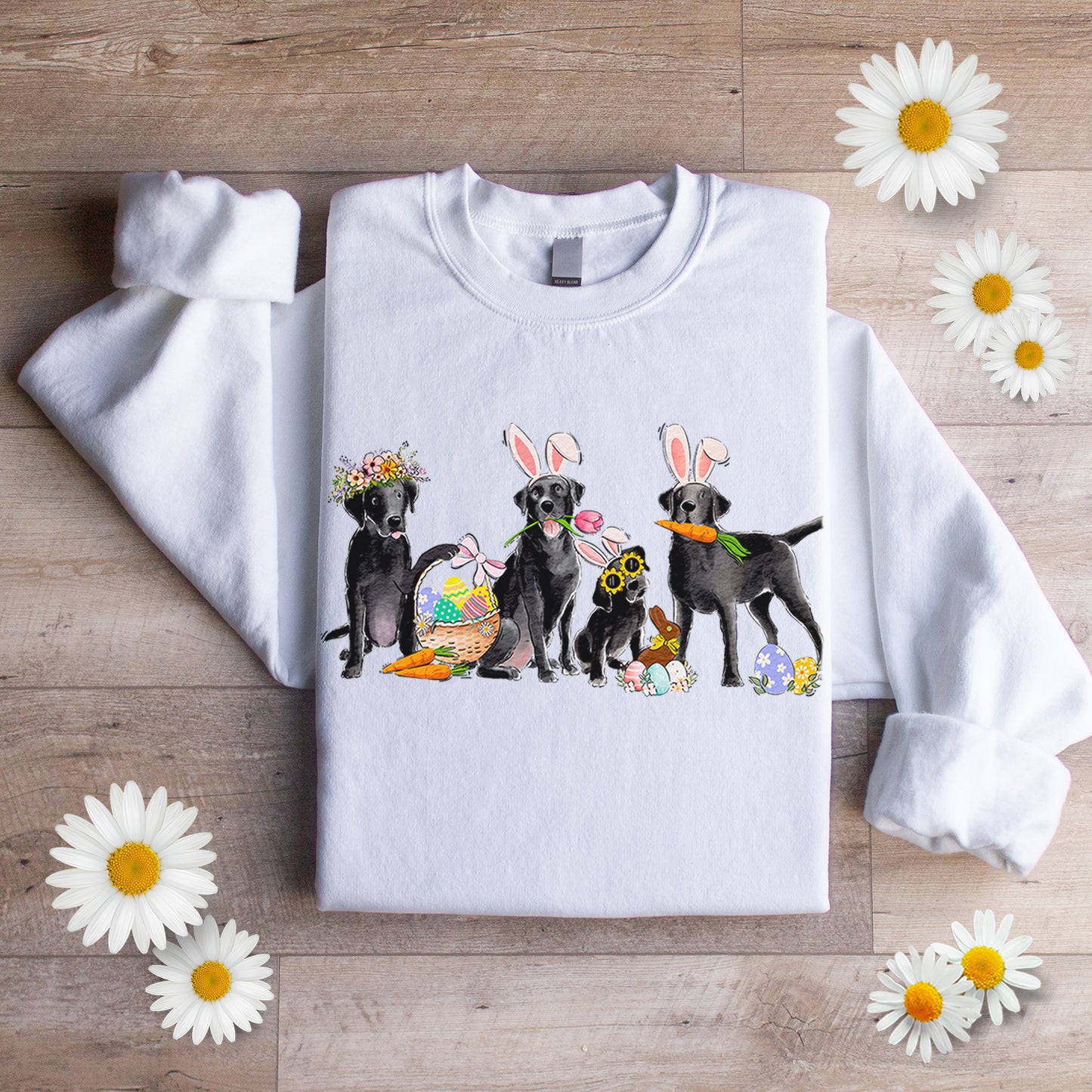 Black Labs Easter Crewneck Sweatshirt